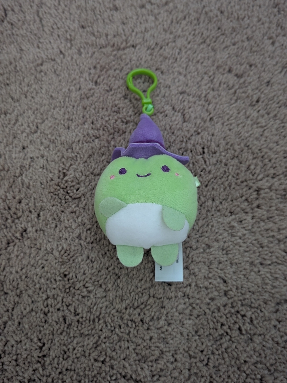 Halloween frog plush keychain